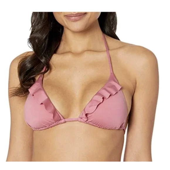 Soluna 2 Piece Hipster Swim Bikini Top & Bottom Mulberry Pink Small NWT $108 - Picture 2 of 9